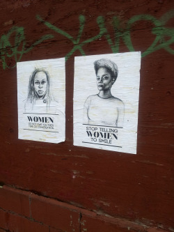 fuckyeahpolyamory:  fuckingrapeculture:  stoptellingwomentosmile:  Commentary. In February, I posted two pieces in Bed-Stuy on Tompkins and Halsey. These two pieces got the most attention of any pieces I’ve put up so far. Within a few days, someone