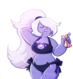 stimpatch:  cranberry-soap:    One time in the comics Amethyst ate 226 hotdogs, and that’s why she’s my spirit animal.    twitter | weasyl | deviantart | picarto    bpd-amethyst