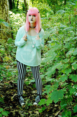 yukii-chan97:  A picture from todays mini meet up in linz xDi was in creepy cute and i really liked the outfit :3 