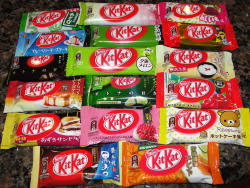 thecakebar:  brutu:  theres so many kitkats ive never had im crying  look at all these amazing flavors, why they don’t sell these in USA? or do they??