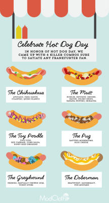 modcloth:  Happy National Hot Dog Day! Behold, 6 must-try frankfurter additions… if you dare.
