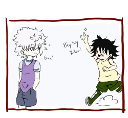 aoli-ne:Have you ever thought what is the mystery behind Gon’s hair? (Before he met Killua he did it with ballons)