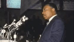 berniesrevolution:Martin Luther King speaking to striking workers in Memphis