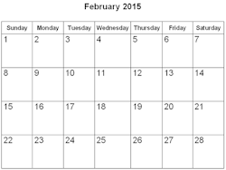 The Month of February 2015