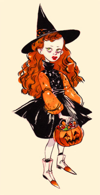 peterahern:  I believe this is a young Thora Birch from “Hocus Pocus”. Love it. By Leslie Hung 