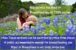breastfeedingisbeautiful:  A Texas mother was removed from a place of public accommodation with a police escort last week for breastfeeding. A ***POLICE ESCORT***. For ***breastfeeding***. Texas mothers have a legally asserted right to breastfeed anywhere
