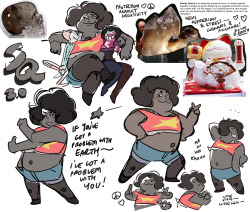 rebeccasugar:  Smoky Quartz - this was a 3rd pass on Smoky’s design, incorporating ideas from Danny, Paul, Raven, Lauren, Hilary, and Kat, (I had also worked with Lamar and Katie on some earlier concepts) Raven suggested small hands for Smoky, which