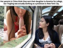ihateasianguys:  Tingting is an international student from Jiangsu, China.  While she has obtained her B.A. from State University of New York, she is further pursuing a Master’s degree in New York City solely for the purpose of staying in America,
