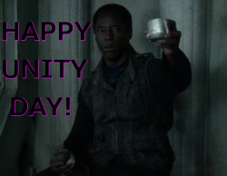 #the100 Fun Fact: October 1st is Unity Day! How will you celebrate this momentous (and not at all controversial) day in Ark history?