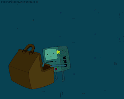 ursulamisandress:  tatted-soldier:  BMO stares death in the face  The first time I saw this I thought he was intentionally falling backwards to get the new batteries in, but he was actually collapsing because he was fucking dead… and that’s metal