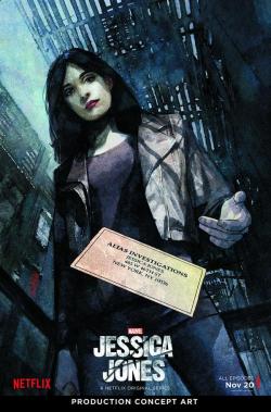 brianmichaelbendis:  mikeylately:  Marvel Drops Jessica Jones Poster  Since It’s New York Comic Con Marvel and Netflix has decided to drop the official poster for their upcoming show Jessica Jones.   by @alexmaleev how cool is that!?   Gotta check