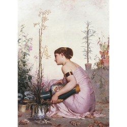 Adolphe-Alexandre Lesrel, The Lily is Dead (1873)  #art #beauty