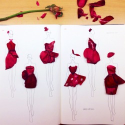 fashionaryhand:  Creative Fashionary sketches by Grace Ciao Grace is a fashion illustrator from Singapore. She draws inspiration from everything around her. Her favourite materials are watercolours and flowers. Here are her amazing Fashionary sketches