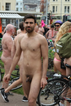 publiclynude:  The World Naked Bike Ride - Brighton 2015 taken by Publicly Nude, exclusiveThe full set of Brighton, London and Cardiff 2015 is available at…http://publiclynude.tumblr.comA peaceful, imaginative and fun protest against oil dependency
