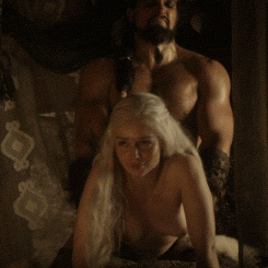 massivepenetrations:  stretch-it-out:   Game of thrones - Khal Drogo fucks Deanerys Targaryen.   
