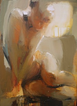 redlipstickresurrected: Iryna Yermolova (Ukrainian, b. 1978, Ukraine, resides Dorchester, Dorset, UK) - Nude   Paintings: Oil 