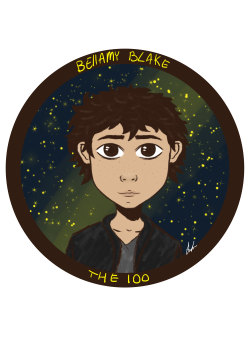 thatgiantsquid:  because you guys liked my little lexa drawing so much, i also made a bellamy one :)—Youtubeshopinstagramdeviantartfacebook