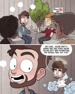adamtots: trans-koalastudent:   adamtots:  Here’s another ✨exclusive comic✨ from my book, which comes out on October 23rd! It’s over 100 pages of brand new comics! Get it at superchillbook.com!  Why is your devil into leather?   🌝 