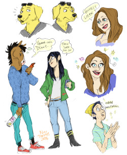 kaenretale:Bojack Horseman / August 2016. Love this show. Traditional lines with pencil &amp; digital colors with SAI. 