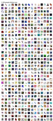 esyart:  THANK YOU SO MUCH FOR 1100+ !!! &lt;3 It took me 4 hours straight to screenshot all of these wondeful icons and to put them all into photoshop to align them in a grid. You guys are the best! All the support and compliments you awesome poeple