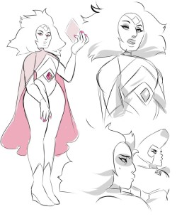 brideake:  Im posting this from my phone so im sorry for the poor quality;;;;;; heres a design i made for pink diamond Rip in peace 