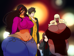 club-ace: owlizard:   Owl and @club-ace take the gals out for a night on the town Amber and Gala © @carmessi   Thanks good sir,  the chicks looks awesome and I dig Ace On your style XD 