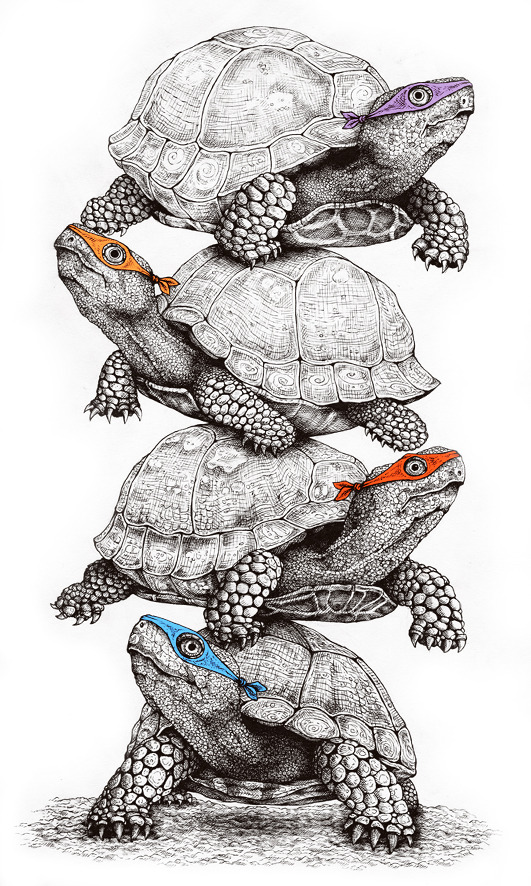 Ninja Turtles!  follow if you want to.. don&rsquo;t if you don&rsquo;t. danielsonillustration