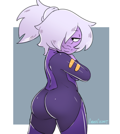 Here’s a recent spacesuit Amethyst sketch! I did a whole series of spacesuit gem pics that were never posted here, hopefully tumblr won’t flag them