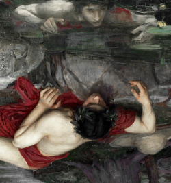 aqua-regia009:  Echo and Narcissus (Detail), 1903 John William Waterhouse  