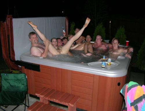 Now this is the kind of hottub party I’m talking about.  Anybody in Asheville ready for fun like this?  Invite me!!!