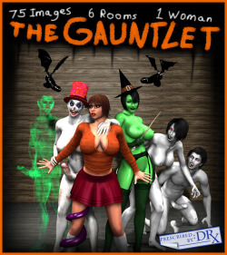 Selma  the mystery hunter has just stumbled on The Gauntlet. Six rooms of  erotic frights await those brave enough to enter. Witches, ghosts,  vampires, and more. Will our curious investigator unmask this carnival&rsquo;s  secrets, or fall victim to its