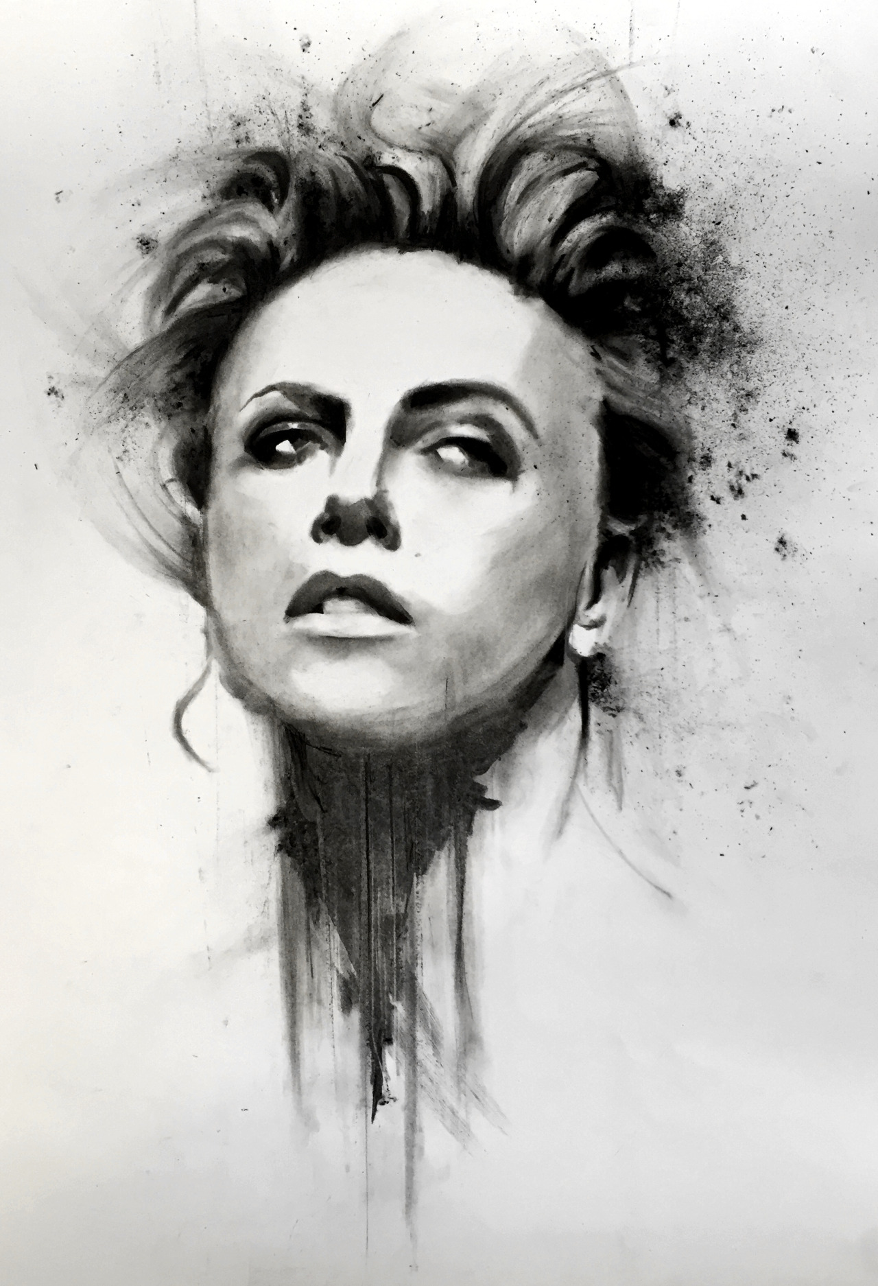 charcoal drawing made by Denny Stoekenbroek