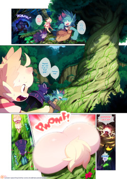 powfooo:  DokiDoki Moffles - A Fruitful Quest - page 09 (full view here)   ★ Patreon ★ Read our comics! ★ Textless version! (for translators) ★ 