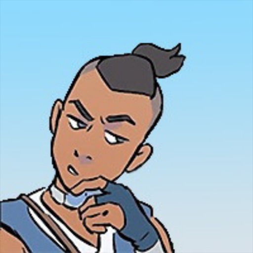 marriedzukka:good morning to him and him ONLY. [ID: A screenshot of Sokka from Avatar: The Last Airbender. He is wearing his blue Water Tribe coat. His hair is up in a wolf&rsquo;s tail and he is smiling and blushing. /end ID]. 
