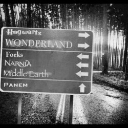 I&rsquo;m taking the road to #hogwarts and #wonderland #harrypotter #aliceinwonderland #twilight #narnia #lordoftherings #hungergames