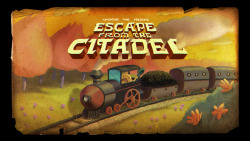 kasukasukasumisty:  adventuretitan:  kingofooo:  Escape from the Citadel - title card designed by Steve Wolfhard painted by Teri Shikasho  Adventure Time: Season 6 premieres tonight, April 21st at its new time 6/5c Season 6, now at 6   wow last minute