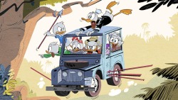wannabeanimator:  First Look at the DuckTales Reboot (x) “The image marks our first official look at the return of the beloved billed crew. It comes almost a full year because the new series is set to debut in 2017. After the show was announced back