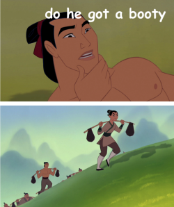 hogwartsfacebook:  I think this sums up his role in Mulan quite well (has this been done before) (what have i done) 
