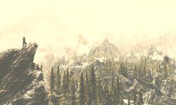 gamerslegacy:  skyrim + mountain scenery 