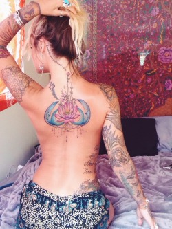 reesuhhh:  My back piece finished by Rachel Capone Helmich (@rkcapone on Instagram) ((please do not delete note if you reblog!)) 