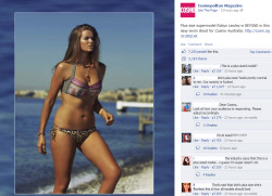 mendox:  the-life-im-meant-to-live:  skinnysexysmile:  Thought you guys might find this interesting as well, here is Cosmo’s plus size model, Robyn Lawley. You can find the photo here, and see how enraged everyone else is at the idea of “plus size”