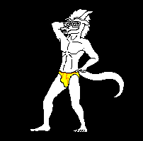 *You wonder why this dragon is seducing you  *This is now rather awkward  *But you cannot deny that he has nice underwear  (Boxer briefs version here)  https://www.dropbox.com/s/0cyp6ydzme1z449/Tibb.gif?dl=0