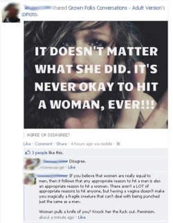 blowhole-boogie:  idiotsonfb:  his choice of words may be a bit crude but he’s not wrong. (please do not interpret that to mean that I somehow support domestic violence)  i’ve said this on like 20 different facebook posts and people pissed on me who’s
