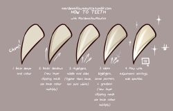 marshmallowmaurice:TEETH | BLOOD | DROOLAs promised, you fine freaks, here are some tutorials for how I draw teeth, blood and drool. My three favourite things to draw. ｡◕ ‿ ◕｡I hope that someone finds this helpful(I’ve written these thinking