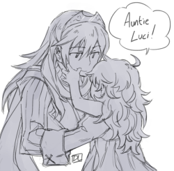 dlartistanon:  Technically “first cousins once removed”, but I think Lucina being called “aunt” sounds better 