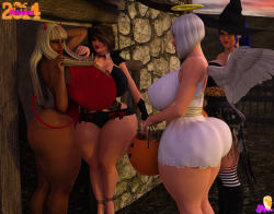supertitoblog:  Here’s Part 2 n 3 Oh…..I seeits Amber and Maria they looks so sexySo it turn out to JJust be Lola’s mom and Gala mom giving out candy….but wait…….what is on Ambers boobs? Of course……candy. Boy would I love to have  any