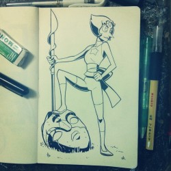 mikeluckas:  #Pearl of the Crizzle Jams for #inktober! #stevenuniverse