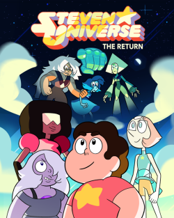 troffie:  Hey maybe you’ve seen this around!? It’s the Steven Universe Volume 2 DVD cover! I did the sketch/lines and Ricky Cometa did the gorgeous colors + earth. It got tweaked for retail but I’m pretty sure this is what we turned in. Rebecca