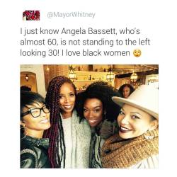 stateofbeingreal:  the-rashad-chronicles:  ukafrolista:  *Runs to the coconut oil and sheabutter!!* 😄  That caption ain’t lying cause brandy is in her 30’s. And they all look her age  I love this picture. They all look good.   Holy shit I didn&rsquo;t