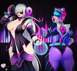   Finished Smite Rave Babes Nox and Neith, who&rsquo;s your favorite?All versions up on my Patreon!Versions included:- Hi-res- Semi-nude versions- Individual versions- Nude versions  ❤  Support me on Patreon if you like my work ! ❤❤ Also you can